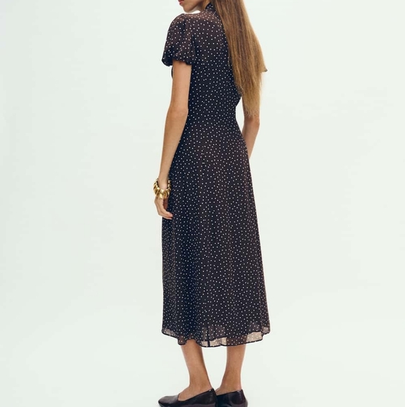 NWT Reformation Bloomsberry Dress Colette Dot 6 - Picture 3 of 6